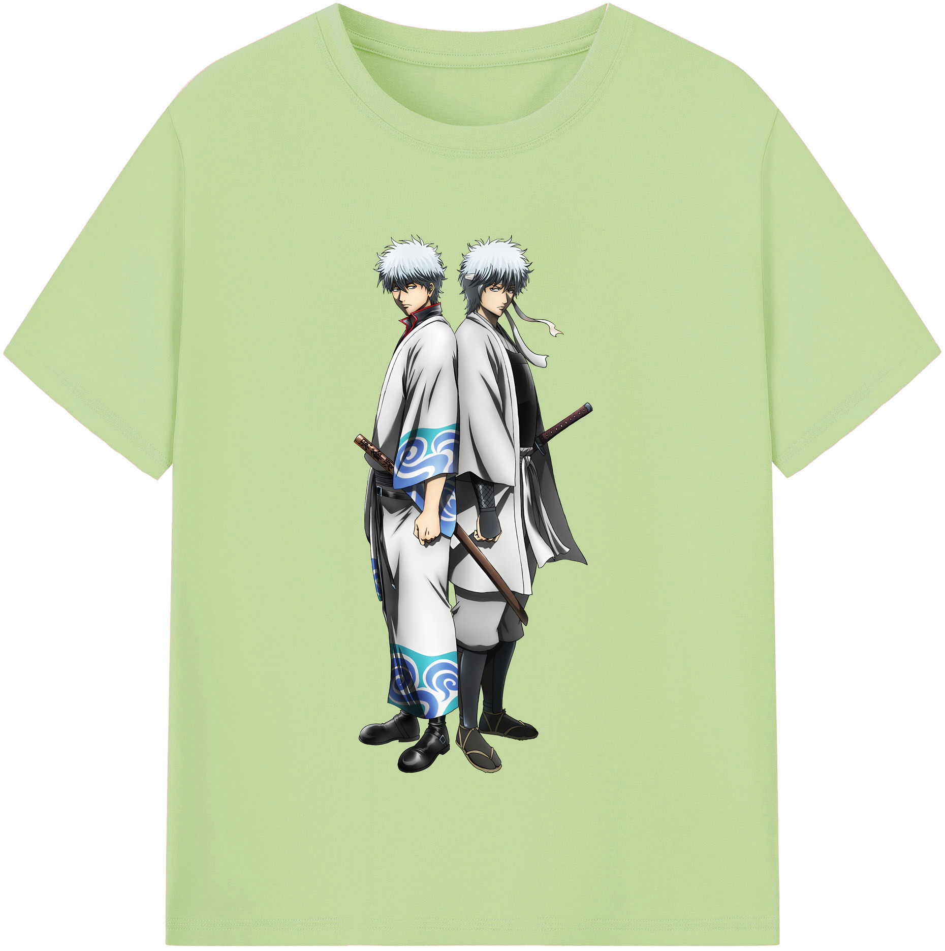 （画像用） ぎんたま 坂田銀時（さかたぎんとき） 神楽 志村新八（しむら しんぱち） GINTAMA Sakata Gintoki Kagura Shimura Shinpachi 綿100％半袖Tシャツ（フロントプリント）